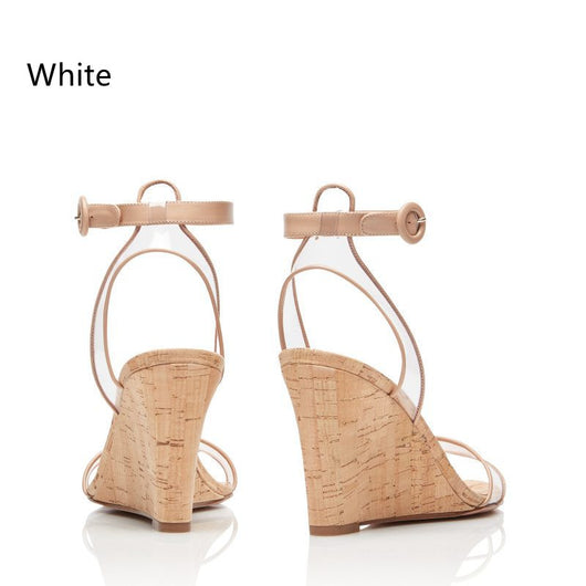 Sandalias Cuña PVC Efecto Madera para Mujer - Image 10