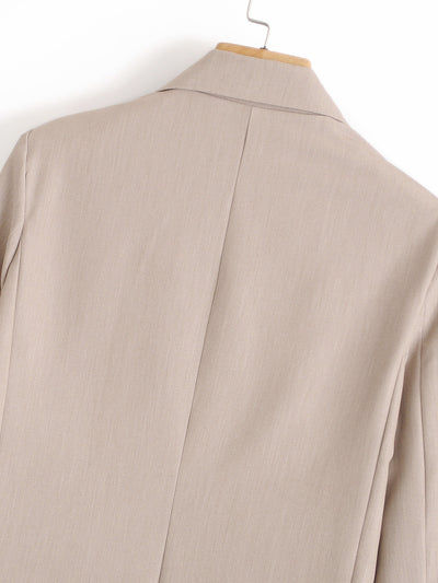 Blazer Doble Botonadura Mujer Elegante Maduro Corte Recto Casual - Image 5