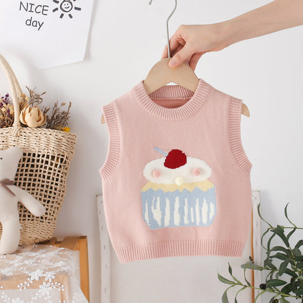 Chaleco Tejido para Niña - Abrigo Primavera y Otoño
