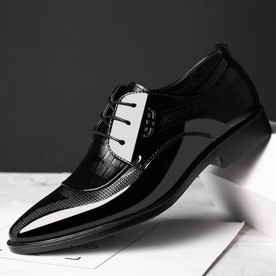 Zapatos de Vestir Ejecutivos Talla Grande para Hombre con Cordones - Image 3