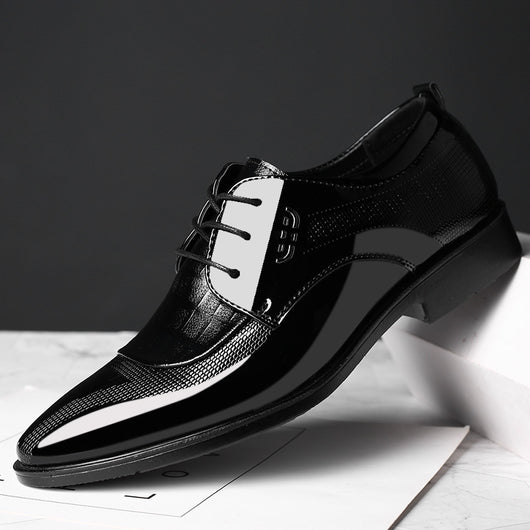 Zapatos de Vestir Ejecutivos Talla Grande para Hombre con Cordones - Image 3