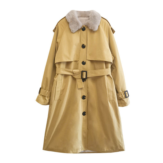 Abrigo de Lana Suelta para Mujer - Largo Invierno Oversize - Image 6