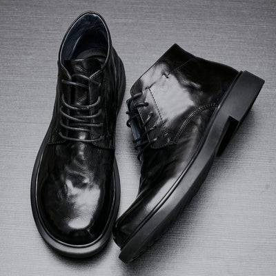 Botas Martin Altas Casuales Ejecutivas con Patrón Grab para Hombre - Image 4