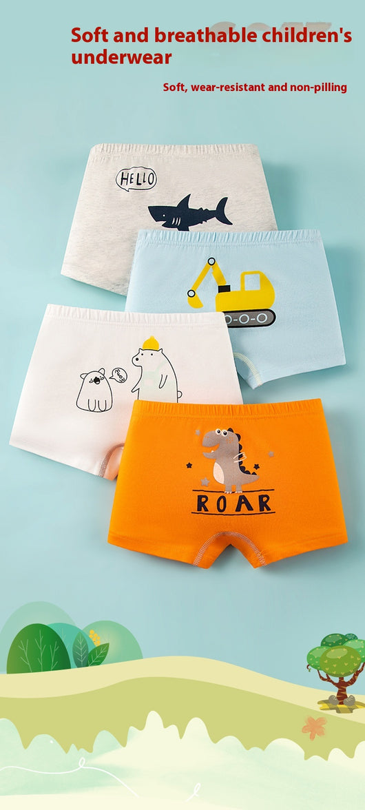 Calzoncillos Boxer Infantiles de Algodón Transpirable para Niños - Image 10