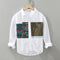 Camisa Holgada Hombre Joven Diseño Casual en Algodón y Lino