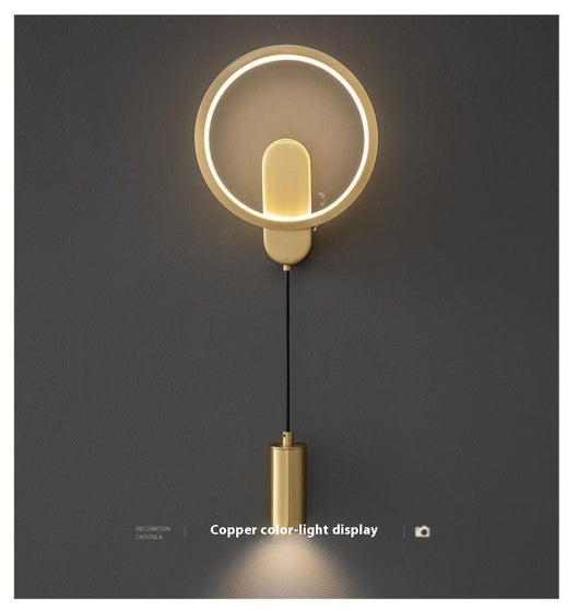 Lámpara de Pared Cobre Lujo para Dormitorio y Mesita de Noche - Image 15