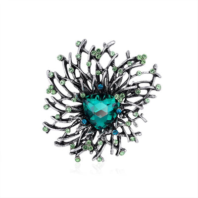 Broche de Plata Antigua con Diamantes - Diseño Elegante y Sofisticado - Image 10