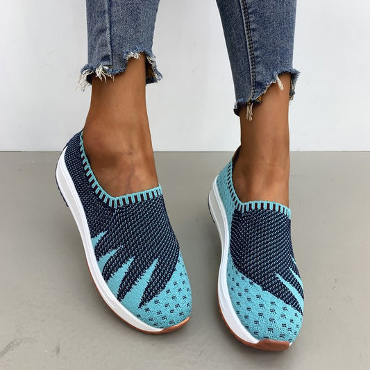 Zapatillas Deportivas Flyknit Transpirables con Cuña