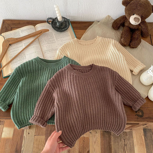 Suéter Tejido Grueso para Niños - Pullover Cómodo y Duradero - Image 35