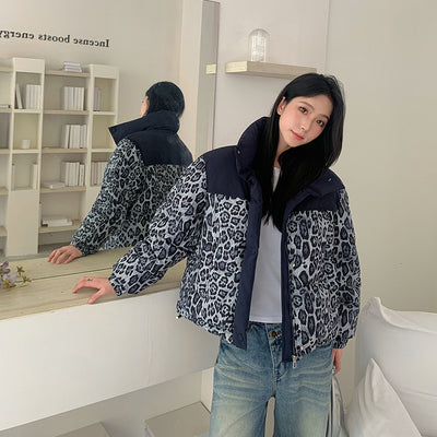 Chaqueta Acolchada Suelta Estampada - Abrigo Corto Grueso - Image 11
