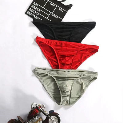 Calzoncillos Hombre Cintura Baja Ice Silk Transpirables Ultradelgados - Image 8