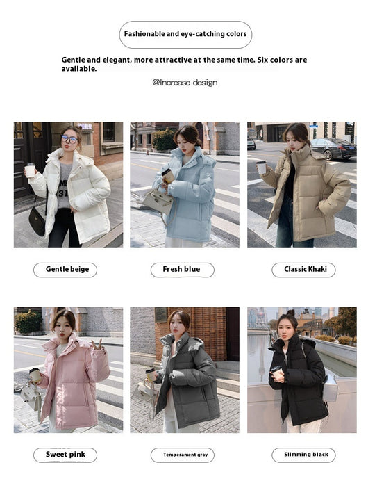 Abrigo Corto Acolchado Estilo Coreano Mujer - Diseño Suelto y Moderno - Image 9