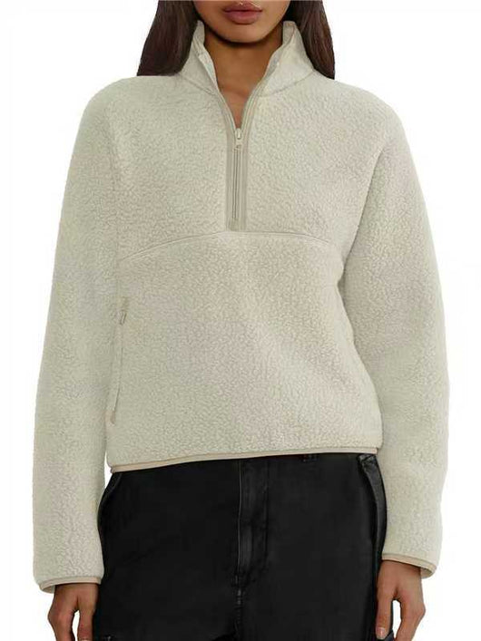 Sudadera Suelta con Cierre Medio para Mujer - Comodidad Casual - Image 11