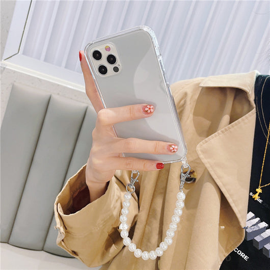 Funda para Celular con Cadena de Perlas y Correa Cruzada - Image 4