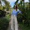 Blusa Profesional Algodón y Lino para Mujer - Fresca y Protectora para Verano