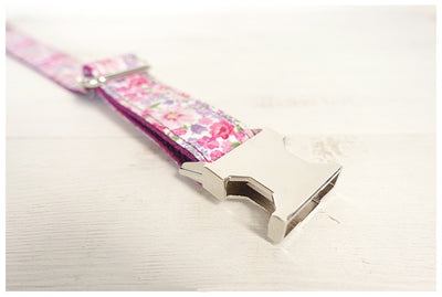 Collar para Perro Morado con Hebilla de Metal y Diseño de Flores - Image 7
