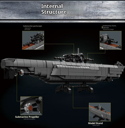 Bloques de Construcción Submarino Militar - Image 10