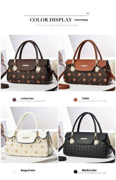 Bolso de Mano Vintage con Estampado de Letras - Bolsa Casual Crossbody para Mujer - Image 19