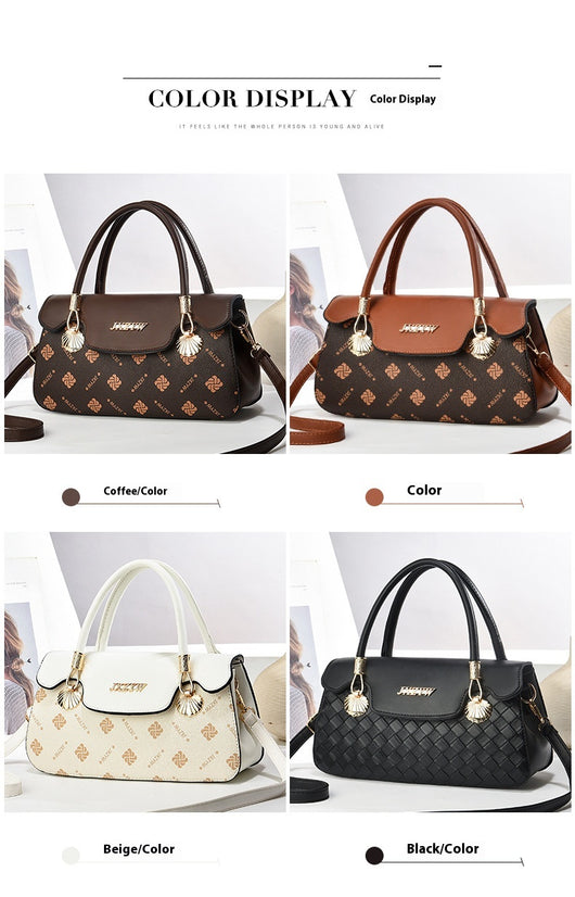Bolso de Mano Vintage con Estampado de Letras - Bolsa Casual Crossbody para Mujer - Image 19