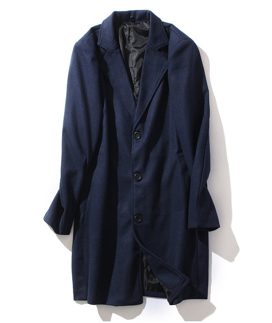 Abrigo de Lana para Hombre Manga Larga Otoño Invierno - Image 20