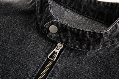 Chaqueta Denim Patchwork Contraste - Unisex Estilo Street - Image 11