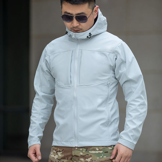 Chaqueta Cortavientos Ligera con Forro Polar y Capucha para Hombre - Image 7