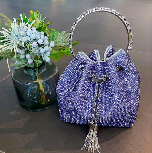 Bolso de Mano con Diamantes y Borlas Arcoíris Brillante - Image 22