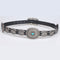 Cinturón Retro Ancho para Mujer con Accesorios Denim