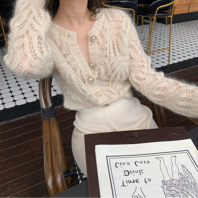 Blusa Suéter Elegante de Temperamento Francés para Mujer - Image 10