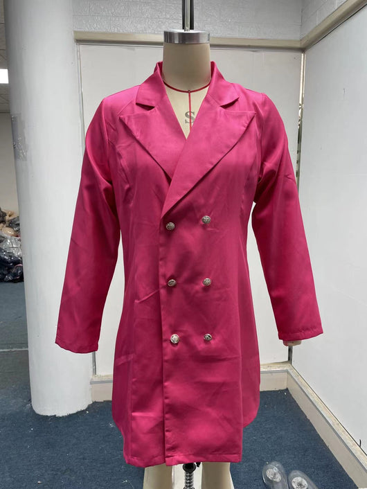 Blazer Doble Botonadura Manga Larga Elegante y Versátil - Image 22