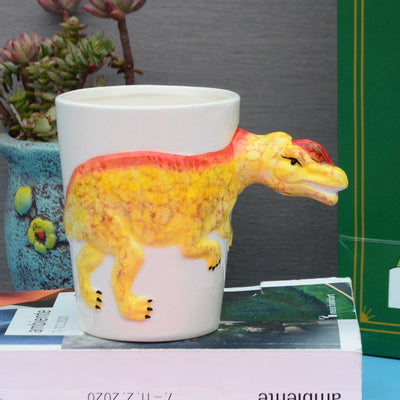 Taza de Cerámica 3D con Forma de Dinosaurio Pintada a Mano - Image 16
