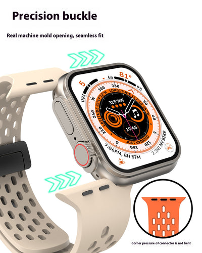 Correa Magnética de Silicona para Smartwatch 42mm y 46mm - Compatible con Generaciones 7, 8, 9, 10 - Image 28