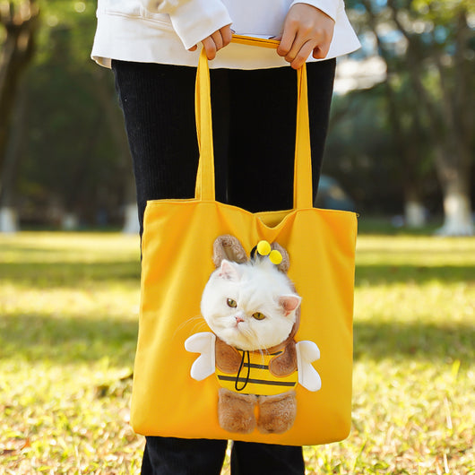 Bolsa Transportadora Canvas para Gatos con Compartimento para Pañales - Image 15