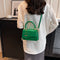 Bolsa Bandolera Cuadrada Pequeña con Patrón Brillante para Mujer