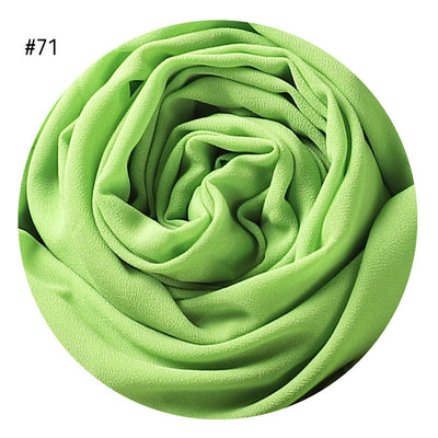 Pañuelo de Gasa de Perla Liso y Versátil para Mujer - Image 36