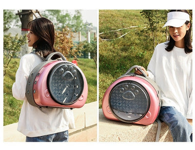 Mochila Transportadora Transparente para Mascotas con Cápsula Espacial - Image 36