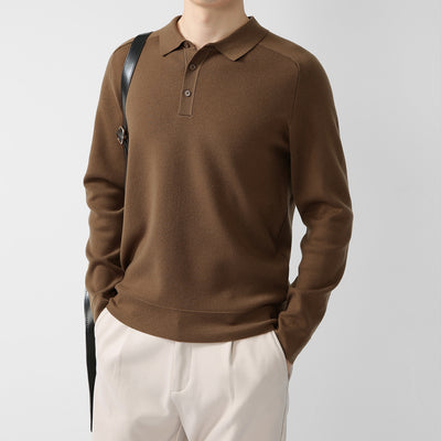 Suéter de Punto Casual en Lana de Cordero - Diseño Liso y Moderno - Image 2