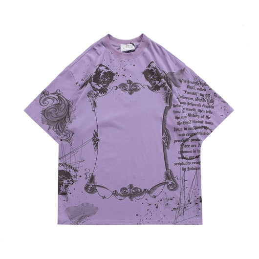 Playera Suelta con Estampado de Letras - Unisex - Image 5