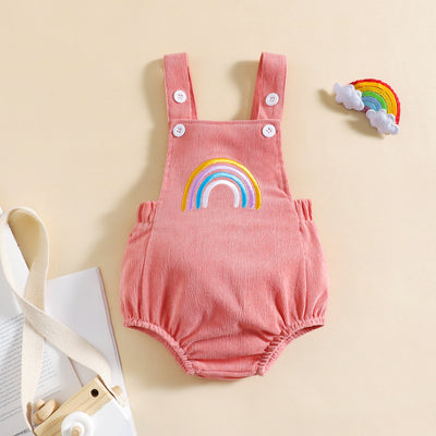 Enterizo Infantil Arcoíris de Pana para Primavera y Verano - Image 6