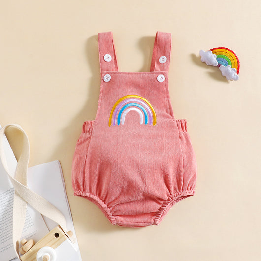 Enterizo Infantil Arcoíris de Pana para Primavera y Verano - Image 6