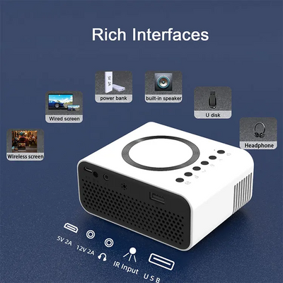 Proyector Portátil Mini YT300 Full HD 1080P - Cine en Casa Inalámbrico - Image 14