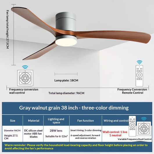 Ventilador de Techo con Luz Integrada Moderno y Minimalista - Image 22
