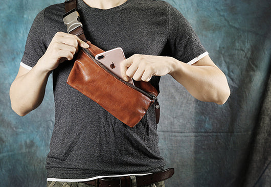 Bolsa Mensajero de Cuero Genuino para Hombre - Estilo Casual y Profesional - Image 9
