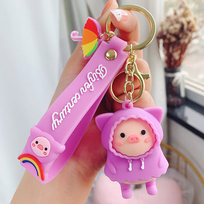 Llavero Adorable Cerdito Impermeable - Accesorio Creativo Cartoon