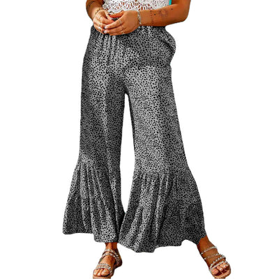 Pantalones Casuales Fruncidos con Cordón Ajustable para Mujer - Image 2