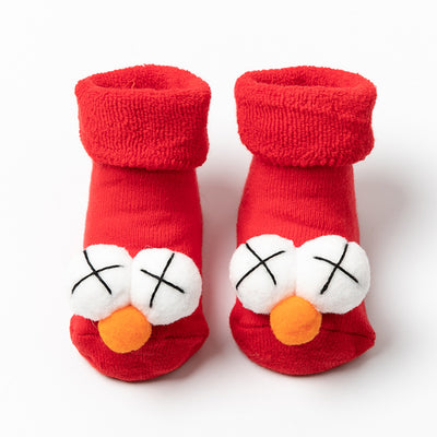 Calcetines Antideslizantes para Bebé Invierno Rojo Grande - Image 2