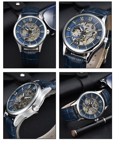 Reloj Mecánico Hombre Escala Romana Resistente al Agua Estilo Ejecutivo - Image 15