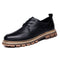 Zapatos de Cuero para Hombre con Suela Flexible y Corte Bajo