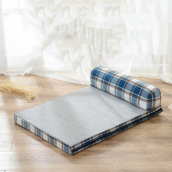 Cama Sofá para Perros de Lino Resistente a Arañazos con Cojines Removibles