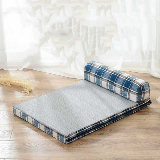 Cama Sofá para Perros de Lino Resistente a Arañazos con Cojines Removibles